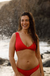 anja haut bikini cache coeur l'exquis corail fond plage