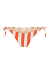 anja bikini culotte nouettes la sensationnelle rayé orange devant
