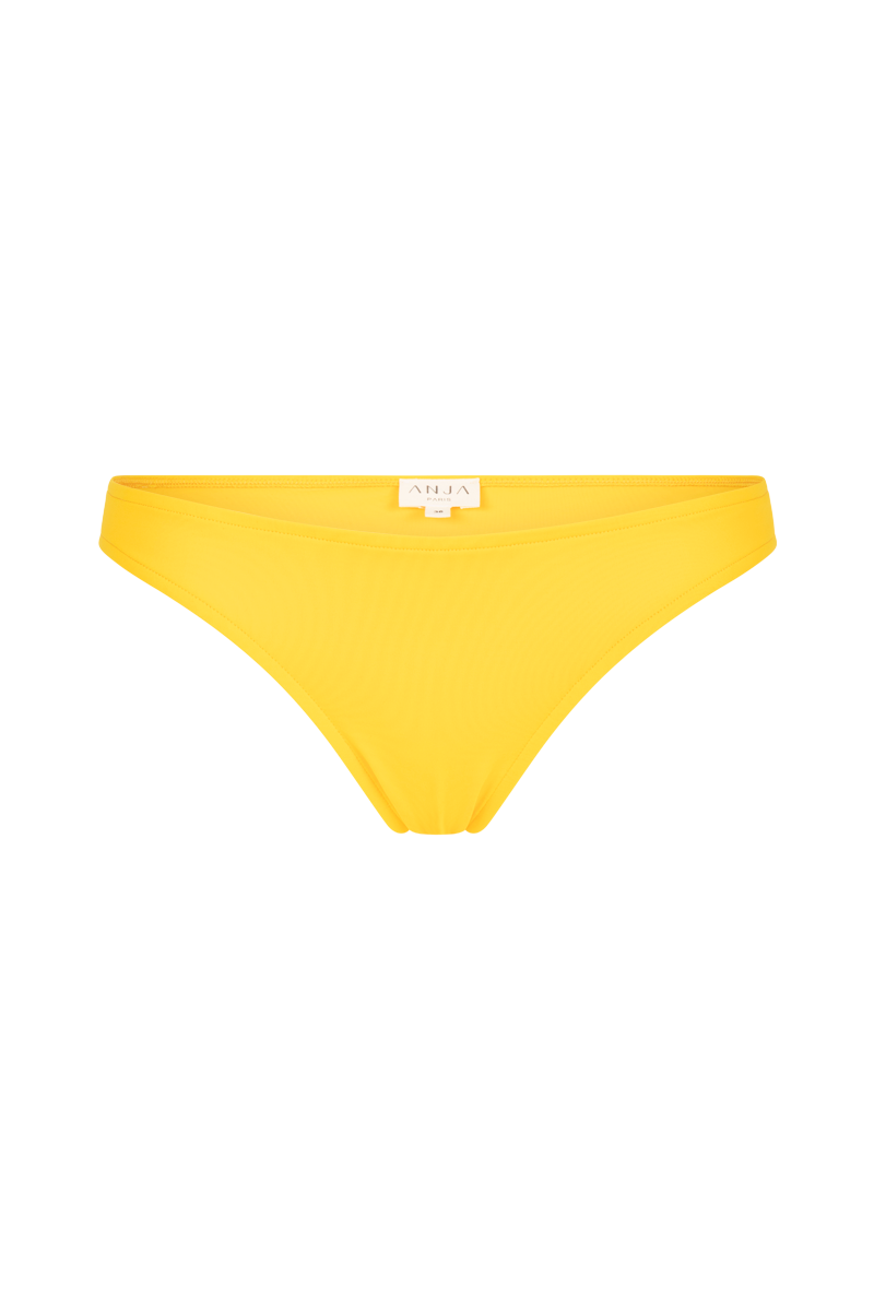 anja bas bikini culotte basse la rusée jaune devant