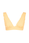 anja haut bikini foulard l'ensorcelant vichy jaune devant