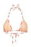 anja haut bikini triangle l'enchanteur rayé orange derrière