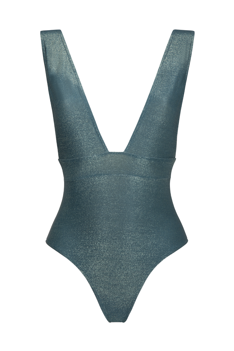 Le Plongeant - Lurex Vert