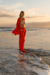 anja prêt à porter pantalon le pensif orange fond shoot