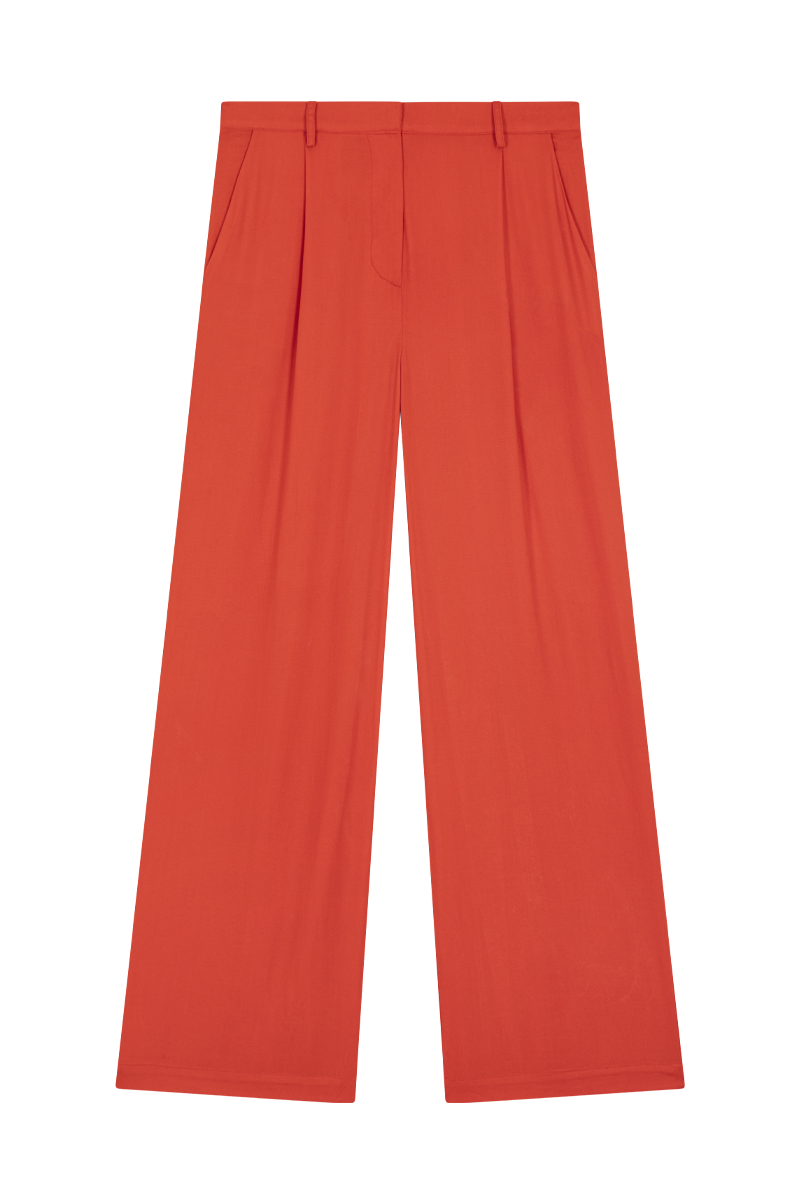 anja prêt à porter pantalon le pensif orange devant
