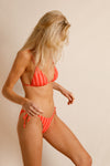 anja x baba haut bikini triangle le pétillant rouge vu face