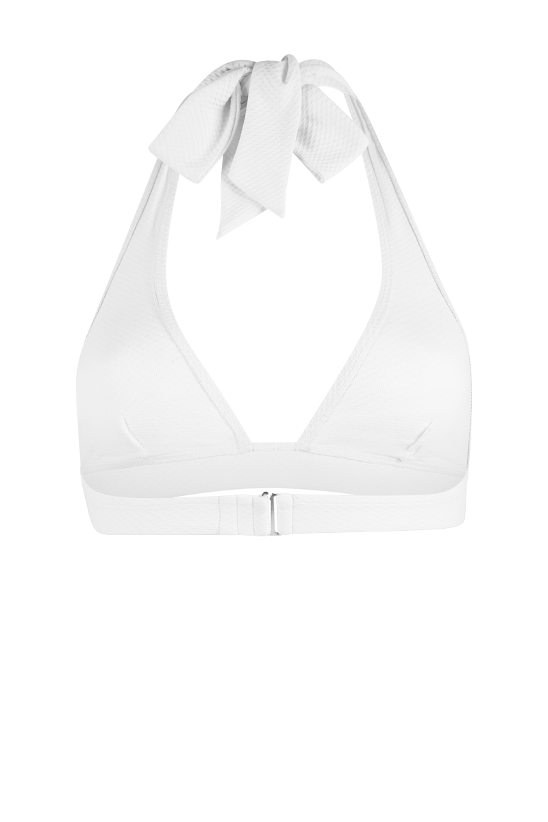 anja x bompard haut bikini foulard le flatteur blanc derrière