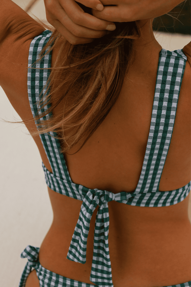 L'Ensorcelant - Vichy Vert - Haut Foulard