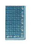 Le Paréo - Imprimé Fleurs - Bleu Gris
