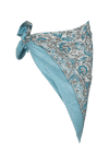 Le Paréo - Imprimé Fleurs - Turquoise