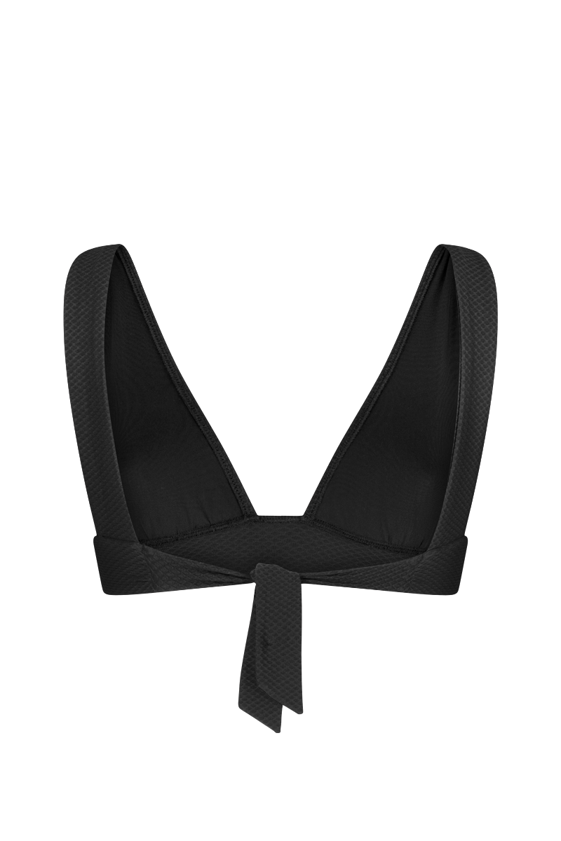 anja haut bikini foulard l'ensorcelant noir derrière