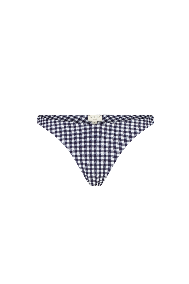 anja bas bikini culotte tanga le canon vichy marine devant