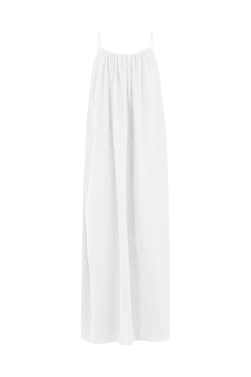anja la robe dos nu blanche devant