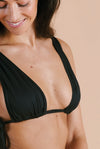 Le Fascinant - Black - Scarf bikini top