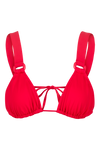 Le Fameux - Red - Triangle bikini top