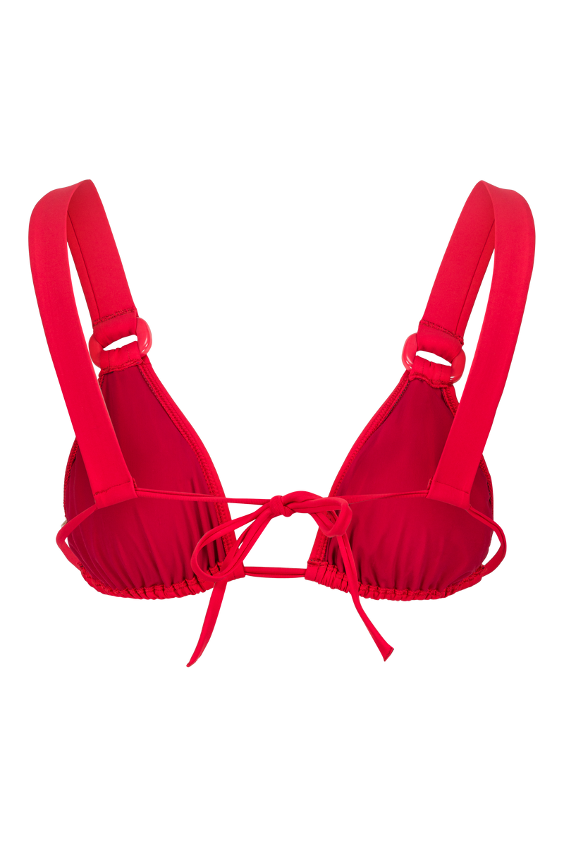 Le Fameux - Red - Triangle bikini top