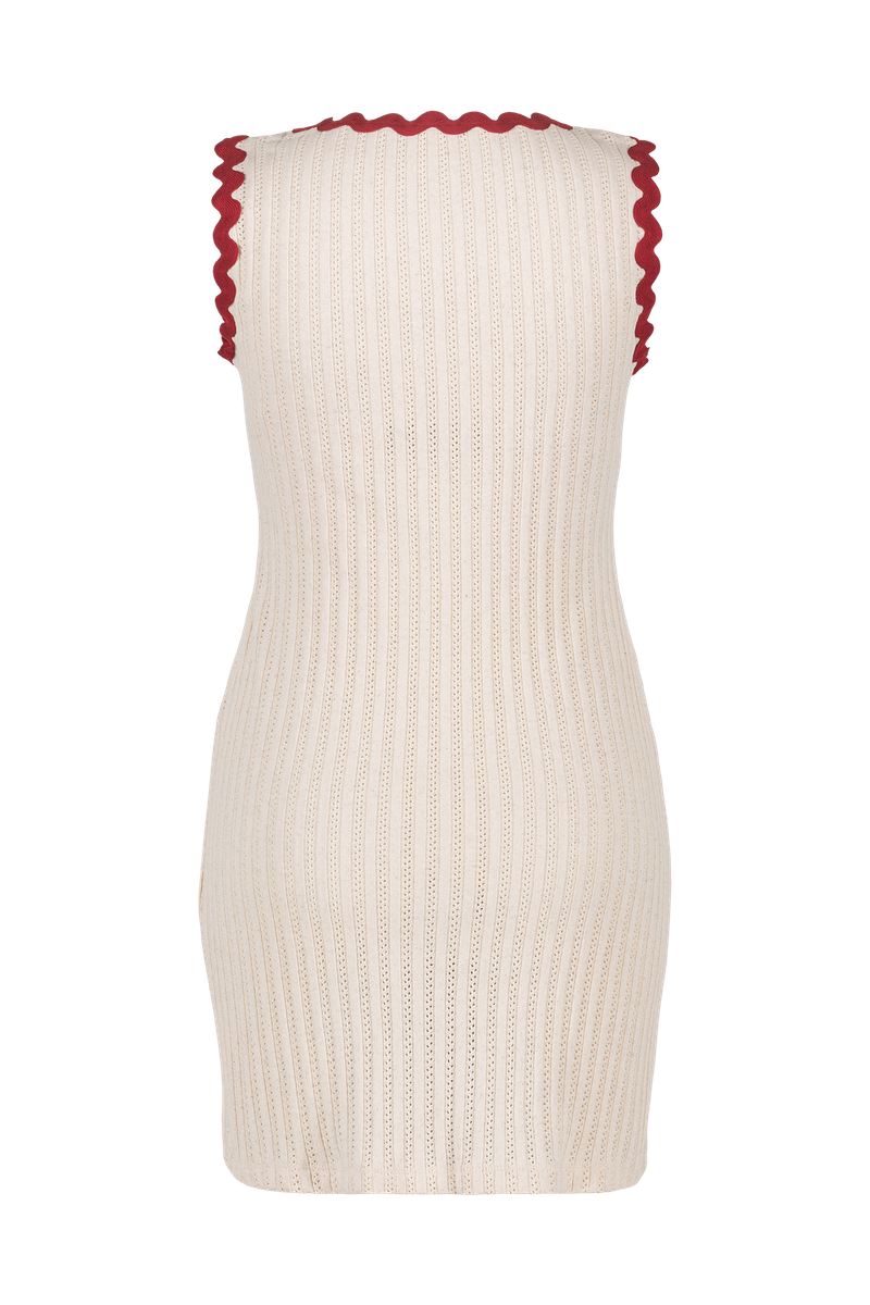 anja prêt à porter high crop top striped pink packshot back