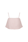 anja ready to wear high crop top striped pink packshot face