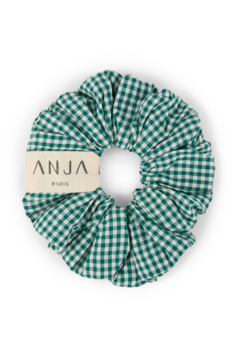 anja accessories le chouchou vichy  green plain background