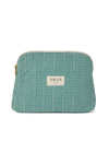 anja accessories the toilet bag vichy green front
