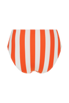 anja bikini high-waisted bikini bottom la magnétique  striped orange behind