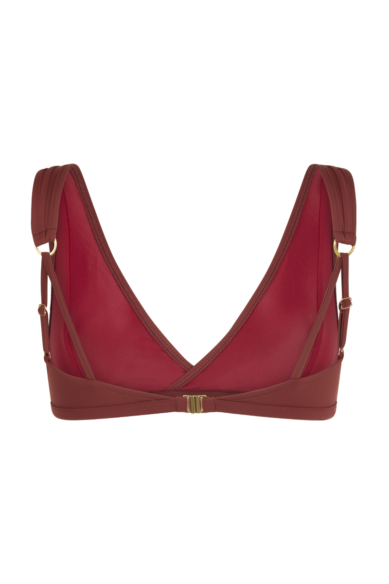 anja bikini top Wrap top l'exquisite terracotta derrière