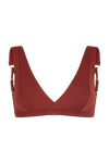 anja bikini top Wrap top the exquisite terracotta front