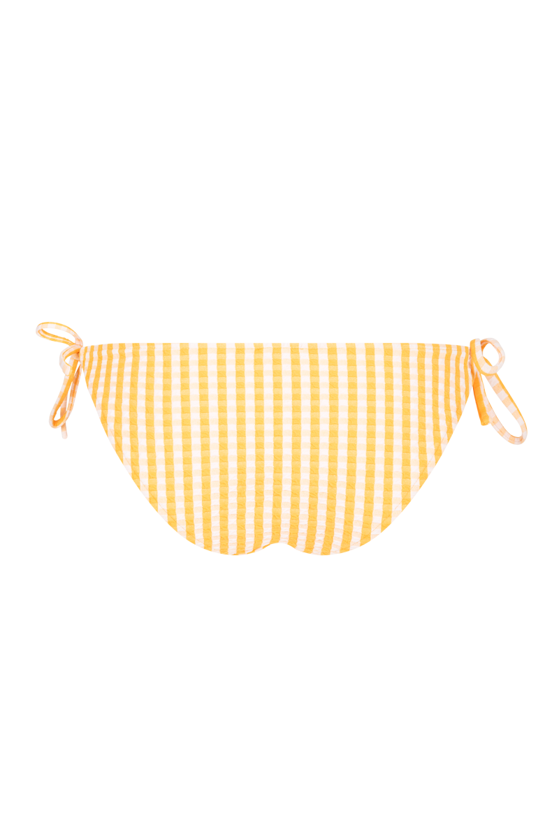 anja bikini bottom bikini Tie side bikini bottom l'idyllique vichy yellow behind