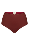 anja bikini bottom bikini high-waisted bikini bottom la magnétique  terracotta front