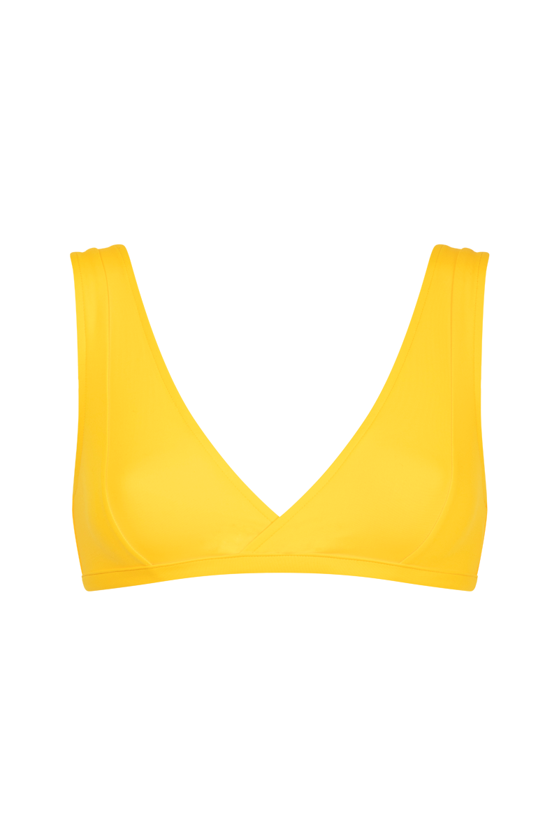 anja haut bikni Wrap top the exquisite yellow front