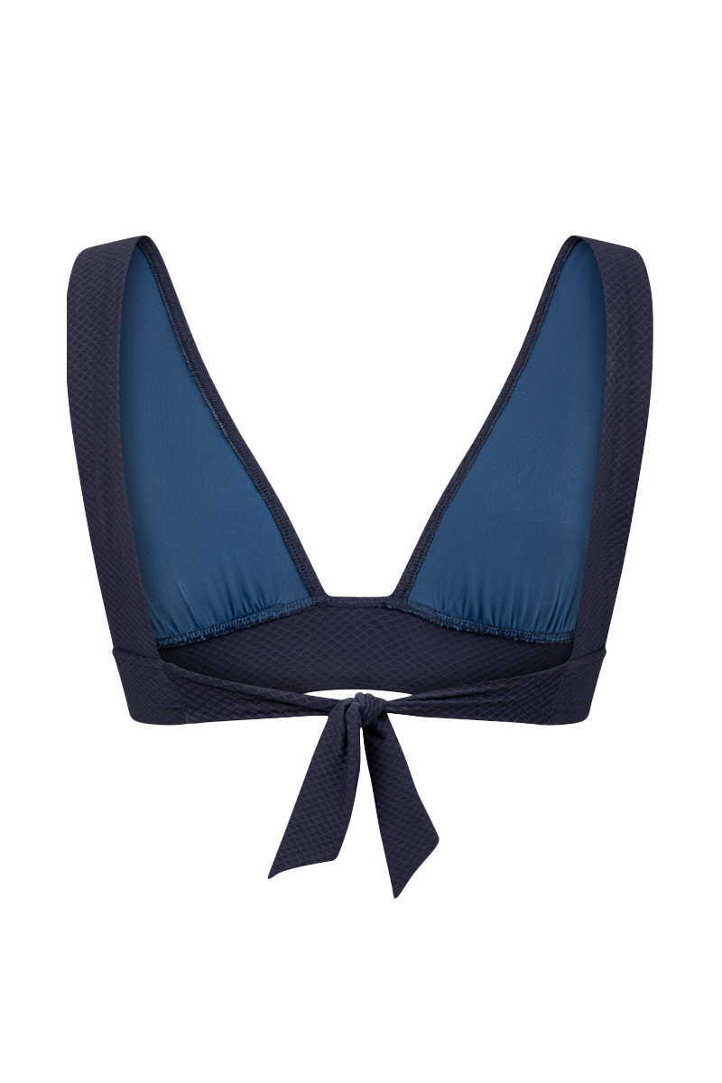 anja bikini top scarf l'ensorcelant navy behind