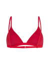 anja triangle bikini top le minimaliste red behind
