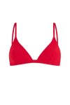 anja triangle bikini top le minimaliste red front