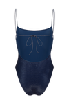 anja one-piece swimsuit  le sophistiqué indigo lurex behind