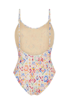 anja swimsuit one-piece the sublime multicolored ikat behind