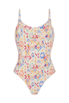 anja swimsuit one-piece the sublime multicolored ikat front
