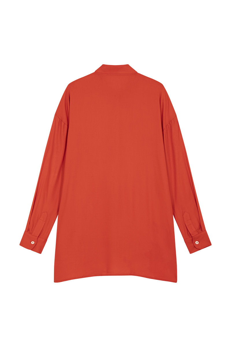 anja ready to wear blouse la dévouée orange behind