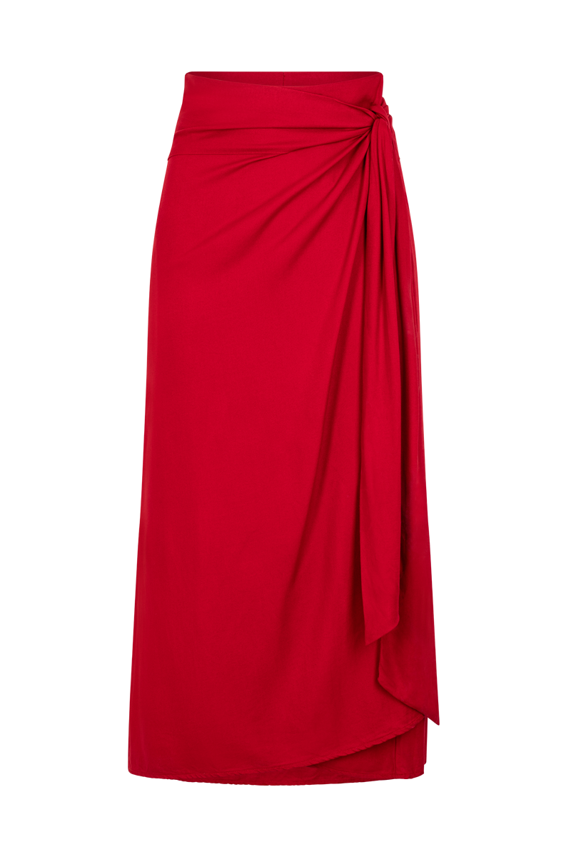 anja prêt à porter skirt l'impertinente red front