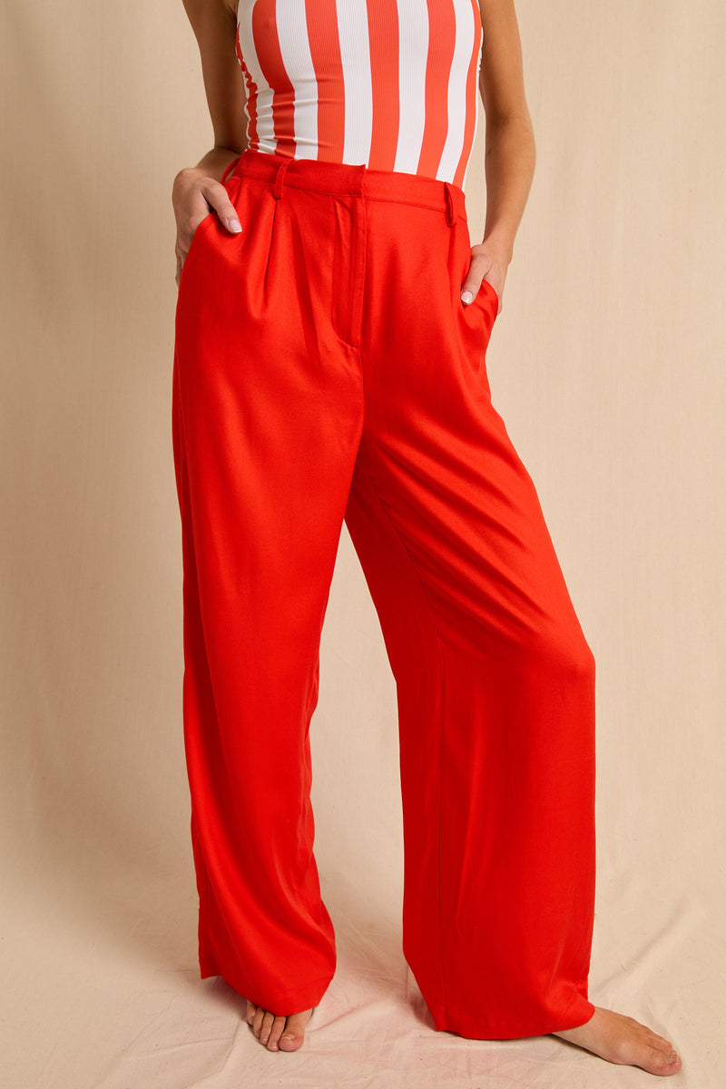 anja prêt à porter pants le pensif orange vu face