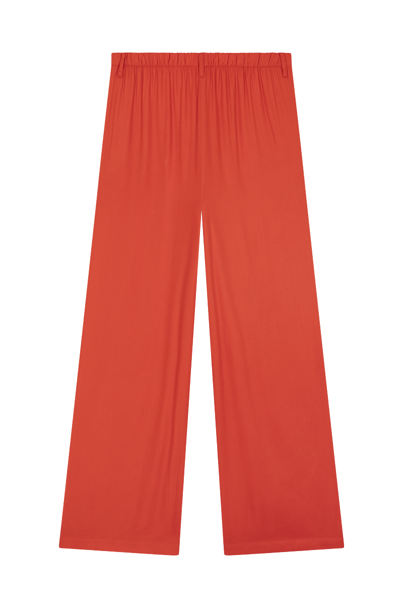 anja ready-to-wear pants le pensif orange behind