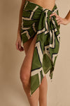 anja prêt à porter le paréo graphic khaki close up face