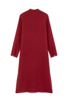anja ready to wear l'essentielle burgundy dress behind