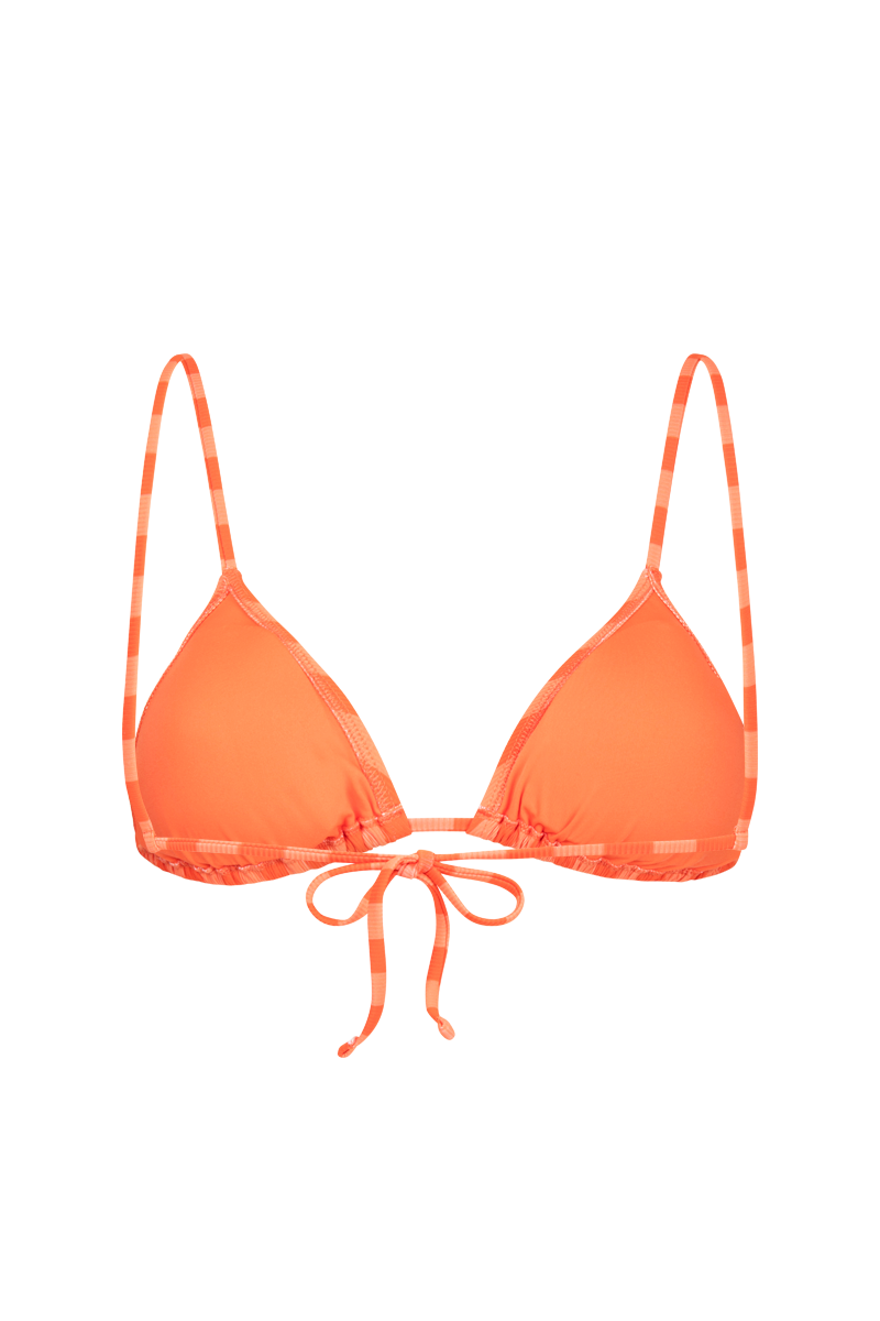 anja x baba triangle bikini top le pétillant red behind