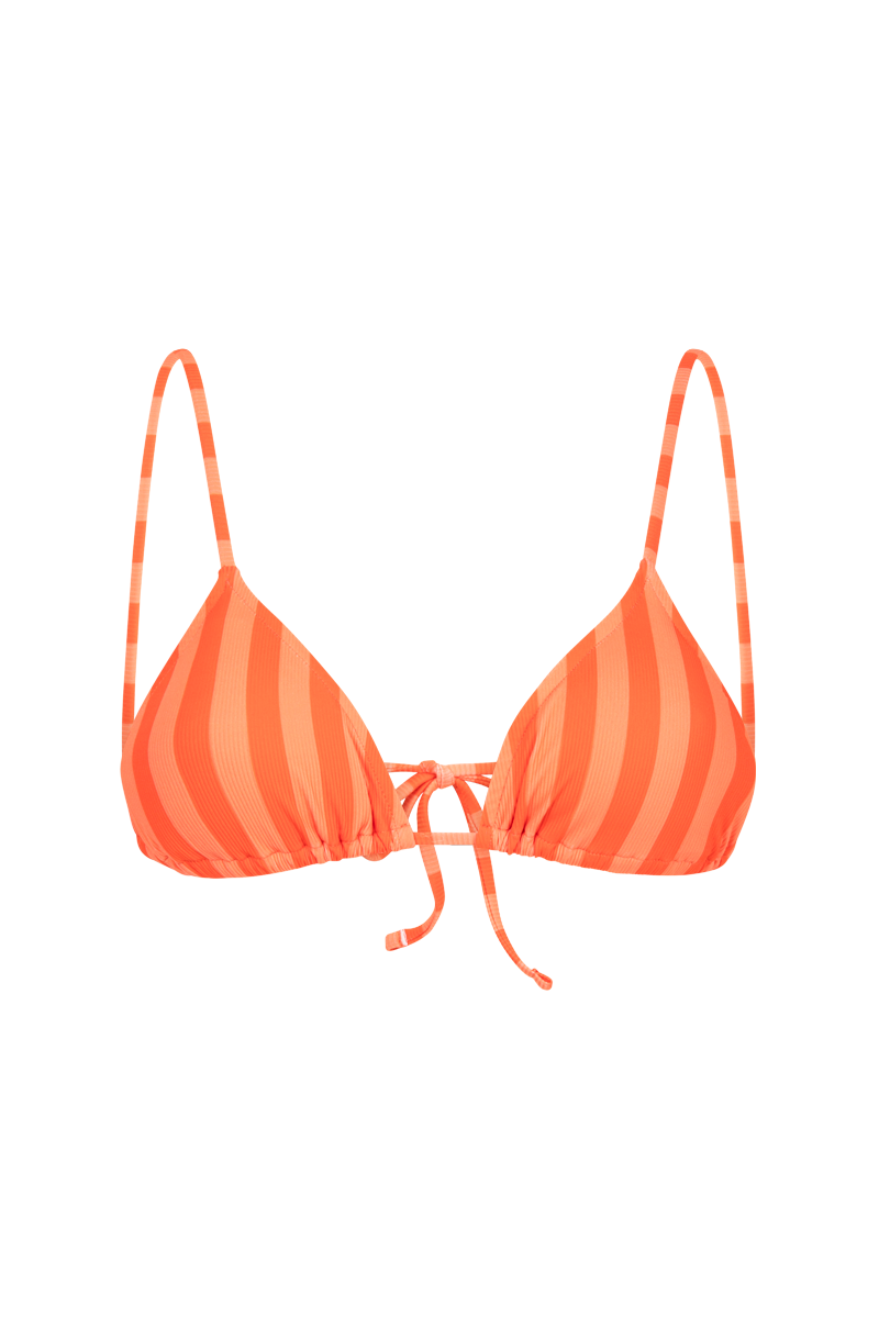 anja x baba triangle bikini top le pétillant red front