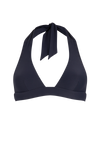 anja x bompard bikini top scarf le flatteur navy front