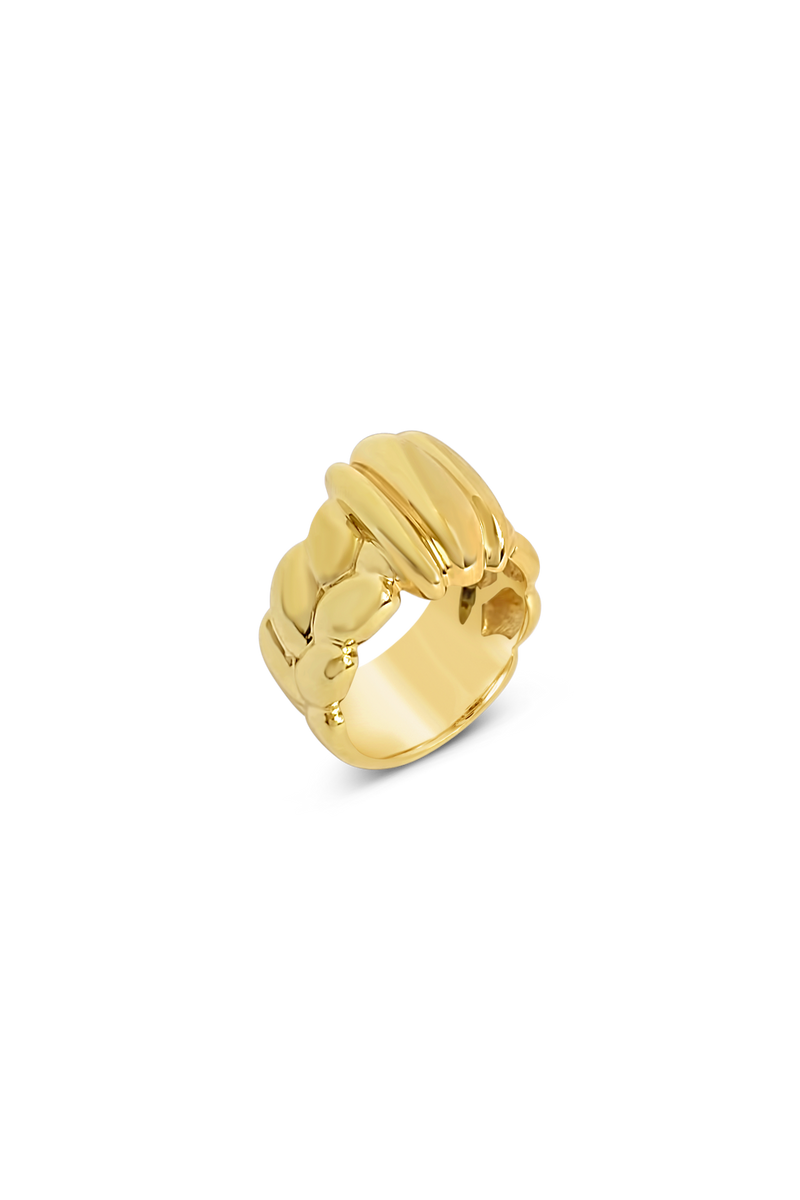 anja x daphine ring isa gold product trimmed vu face