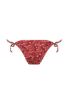L'Idyllique - Liberty Bordeaux - Tie side bikini bottom