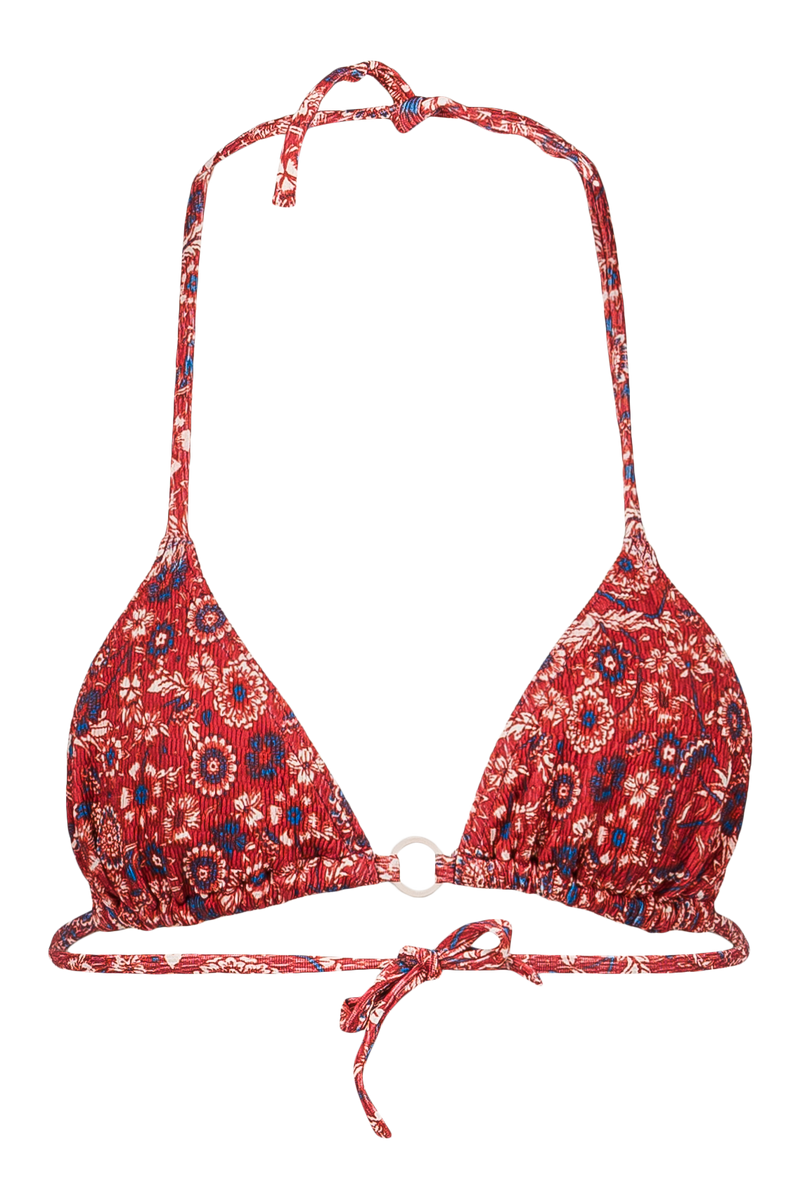 Le Doux - Liberty Bordeaux - Triangle bikini top