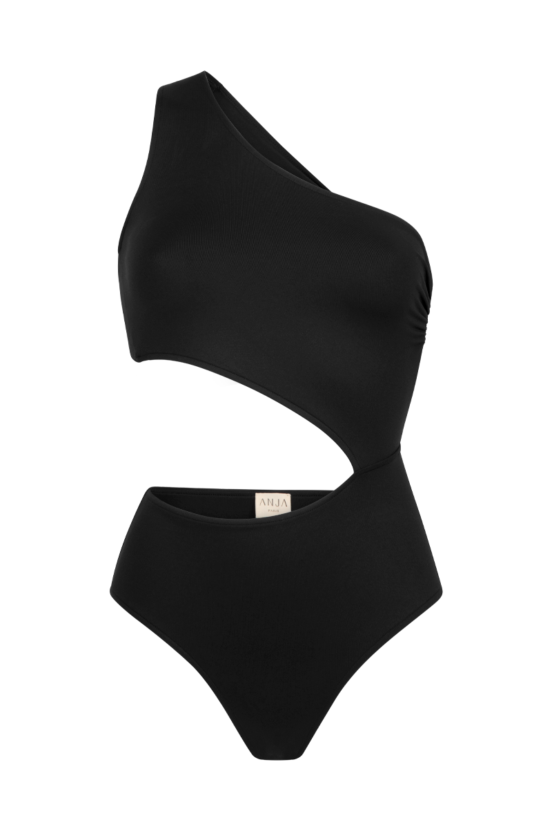 anja swimsuit asymmetrical le fidèle black anja paris