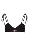 Le Formidable, anja black balconette swimsuit top