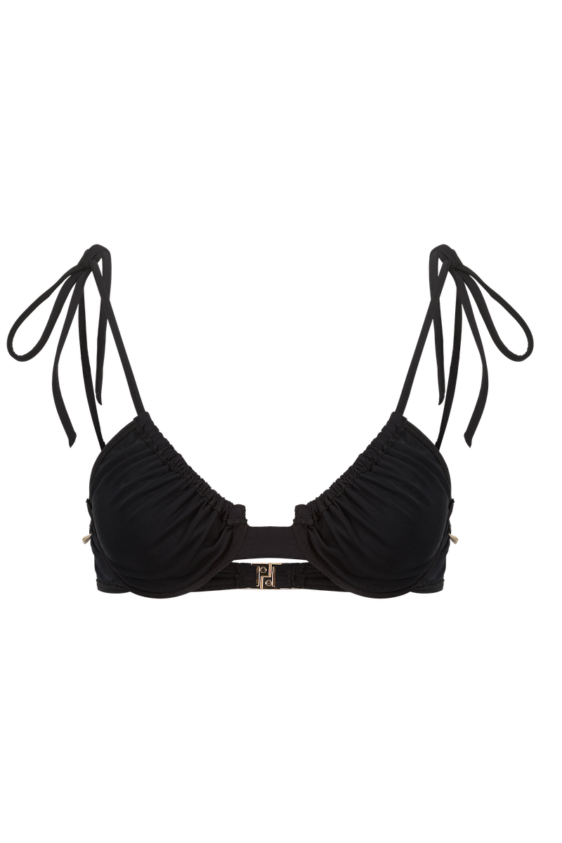 Le Formidable, anja black balconette swimsuit top